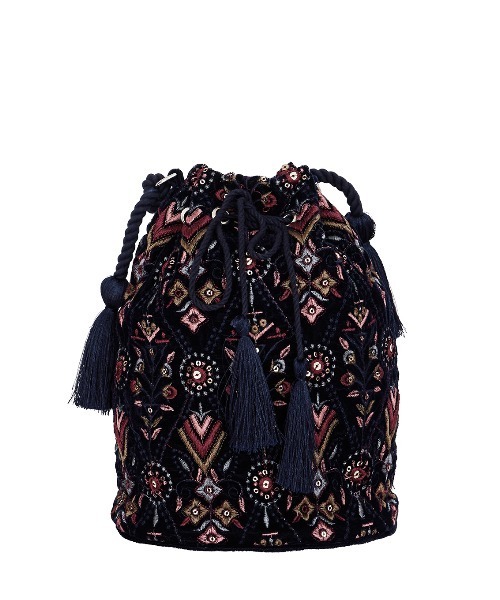 Ameri（アメリ）の「INDIA EMBROIDERY BAG（ハンドバッグ・レディース・ネイビー/カーキ/ブラック・FREE）」の9枚目の写真