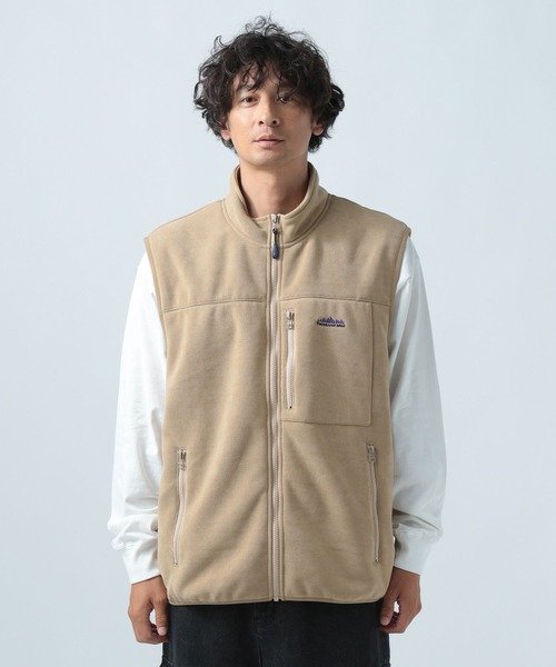 THOUSAND MILE（サウザンドマイル）の「【THOUSAND MILE(サウザンドマイル)】別注フリースベスト（ベスト・メンズ・ブラック/ベージュ・LARGE/MEDIUM）」の5枚目の写真