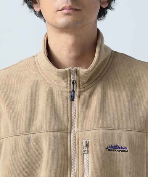 THOUSAND MILE（サウザンドマイル）の「【THOUSAND MILE(サウザンドマイル)】別注フリースベスト（ベスト・メンズ・ブラック/ベージュ・LARGE/MEDIUM）」の8枚目の写真