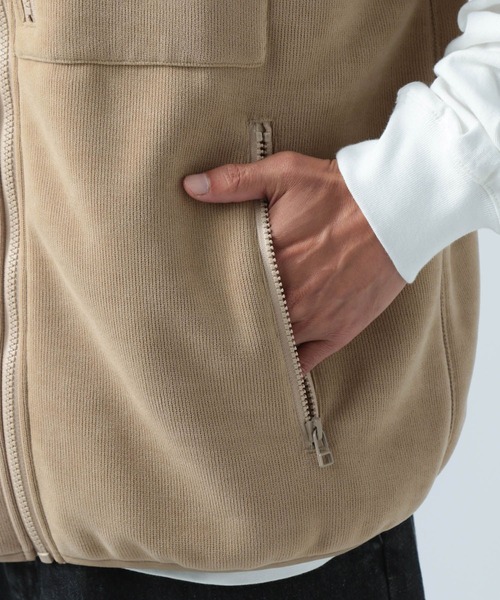 THOUSAND MILE（サウザンドマイル）の「【THOUSAND MILE(サウザンドマイル)】別注フリースベスト（ベスト・メンズ・ブラック/ベージュ・LARGE/MEDIUM）」の11枚目の写真