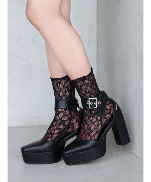 EATME（イートミー）の「レースソックス（ソックス/靴下・レディース・オフホワイト/ブラック・FREE）」の9枚目の写真