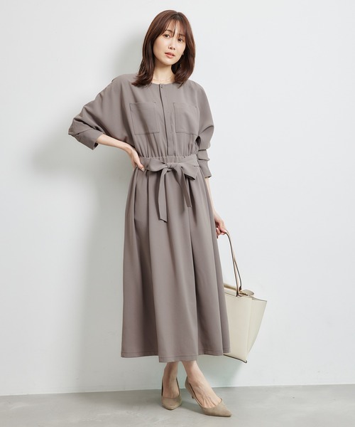 ROPE' PICNIC（ロペピクニック）の「【WEB限定】タックドルマンワンピース（ワンピース・レディース・ネイビー/ブラウン系その他3/ブルー系その他4・38）」の7枚目の写真