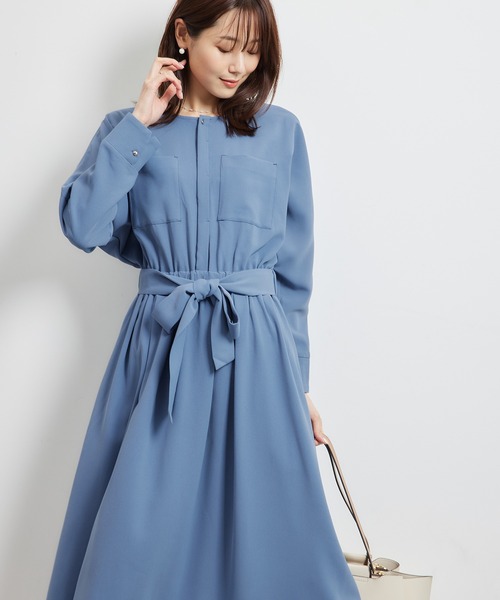 ROPE' PICNIC（ロペピクニック）の「【WEB限定】タックドルマンワンピース（ワンピース・レディース・ネイビー/ブラウン系その他3/ブルー系その他4・38）」の11枚目の写真