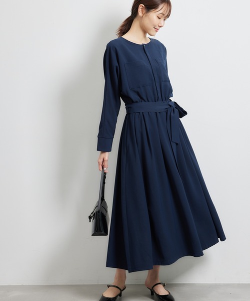 ROPE' PICNIC（ロペピクニック）の「【WEB限定】タックドルマンワンピース（ワンピース・レディース・ネイビー/ブラウン系その他3/ブルー系その他4・38）」の15枚目の写真