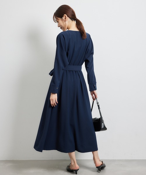 ROPE' PICNIC（ロペピクニック）の「【WEB限定】タックドルマンワンピース（ワンピース・レディース・ネイビー/ブラウン系その他3/ブルー系その他4・38）」の16枚目の写真