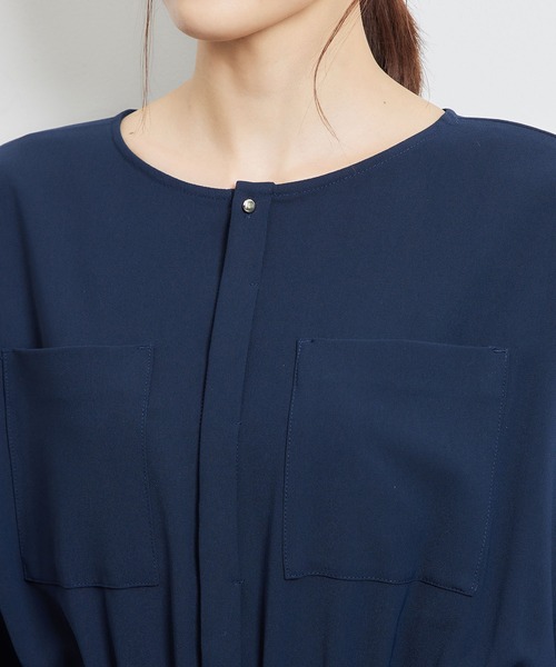 ROPE' PICNIC（ロペピクニック）の「【WEB限定】タックドルマンワンピース（ワンピース・レディース・ネイビー/ブラウン系その他3/ブルー系その他4・38）」の20枚目の写真