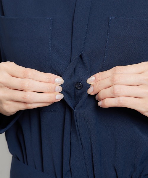 ROPE' PICNIC（ロペピクニック）の「【WEB限定】タックドルマンワンピース（ワンピース・レディース・ネイビー/ブラウン系その他3/ブルー系その他4・38）」の22枚目の写真