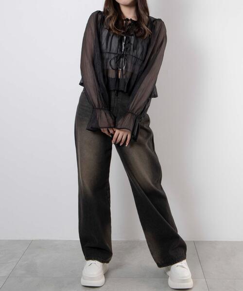 WEGO(ウィゴー)の「WEGO/厚底プラットフォームスニーカー(スニーカー・レディース・ブラック/ホワイト/キャメル・MEDIUM/LARGE)」の7枚目の写真