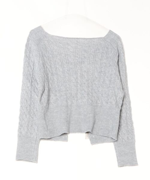 リボンニットカーディガン（ニット/セーター）｜leune（ルネ）の