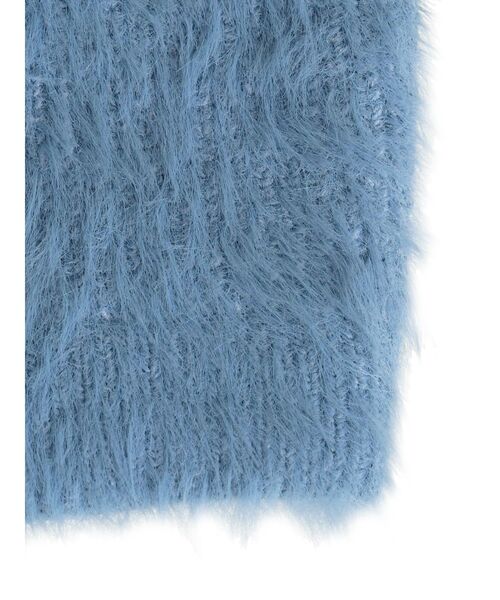 jouetie（ジュエティ）の「シャギーフードバラクラバ（ネックウォーマー/スヌード・レディース・アイボリー/グレー/ブルー・FREE）」の8枚目の写真