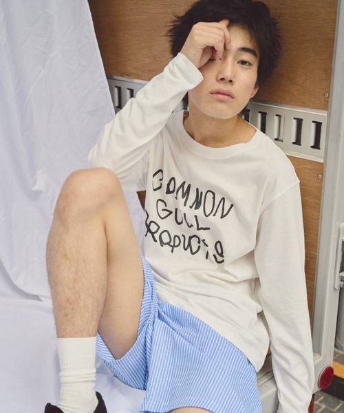 common gull products. tシャツ ピンク common gull products. 2025夏（Tシャツ/カットソー）｜common