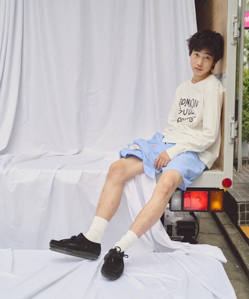 common gull products.（コモンガルプロダクツ）の「common gull products. long sleeve tee（Tシャツ/カットソー・レディース・オレンジ/ホワイト/ライトブルー/ピンク・LARGE/MEDIUM/SMALL）」の9枚目の写真