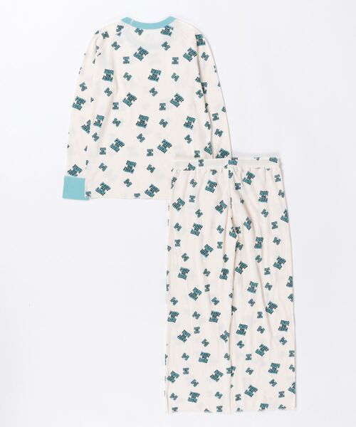 FRUIT OF THE LOOM（フルーツオブザルーム）の「【FRUIT OF THE LOOM/フルーツオブザルーム】ワッフルルームウェア長袖　セットアップ（ルームウェア/パジャマ・レディース・ブルー/イエロー/ピンク・M/L）」の4枚目の写真