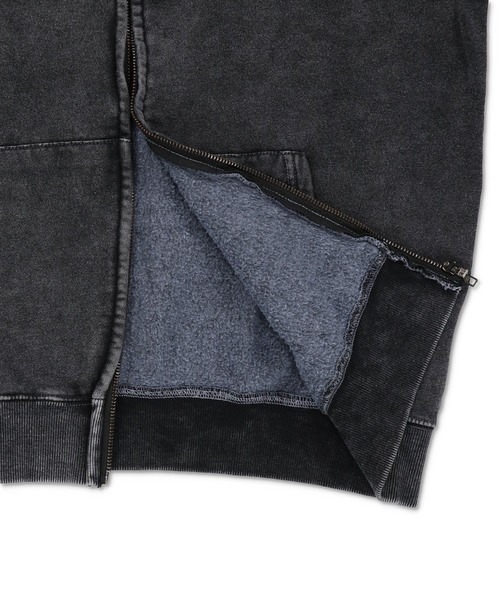 SPINNS（スピンズ）の「グランジ/裏起毛であったかいジップパーカーCHELSEA（パーカー・メンズ・ブラック/ブラック系その他・ONESIZE）」の6枚目の写真