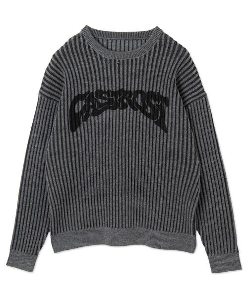 WEGO(ウィゴー)の「WEGO/ヴィンテージライクグラフィックプルオーバー(ニット/セーター・メンズ・グレー/ブラック・LARGE/MEDIUM)」の19枚目の写真