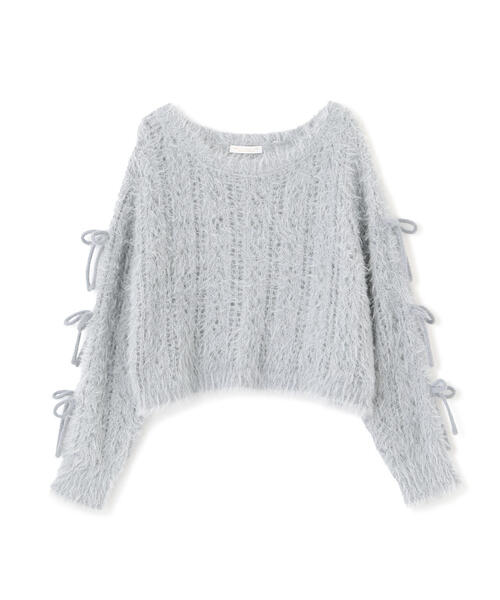 PROPORTION BODY DRESSING（プロポーションボディドレッシング）の「リボンスリーブフェザーニット / 1214270014（ニット/セーター・レディース・グレー/オフホワイト/ピンク・FREE）」の21枚目の写真