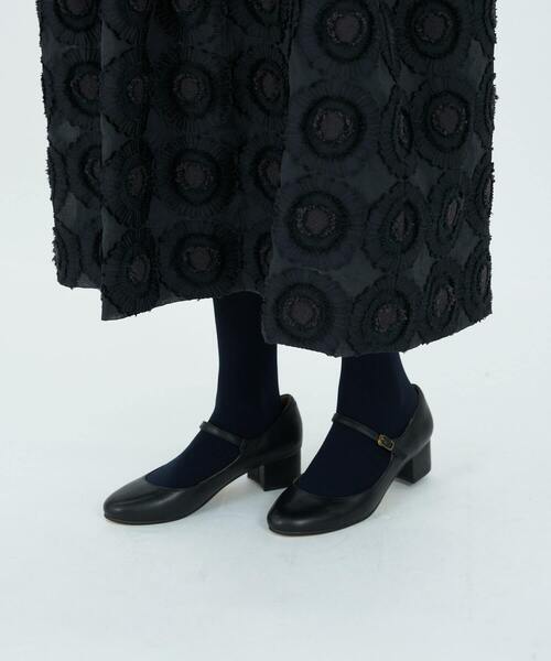 ロワズィール　カットジャガード黒ワンピース ロワズィール カットジャガード黒ワンピース LOISIR(ロワズィール