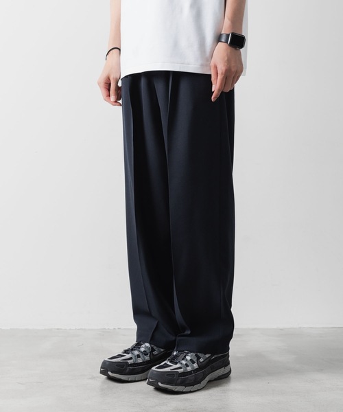 ATTACHMENT(アタッチメント)の「【 直営店・ZOZOTOWN限定 】PE ライトトロピカル イージートラウザーズ / PE LIGHT TROPICAL EASY TROUSERS(スラックス・メンズ・ネイビー/ブラック/ライトベージュ・2/1/3)」の4枚目の写真