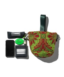 PUEBCO(vGuR)JACQUARD FABRIC DRAWSTRING BAG(nhobO)