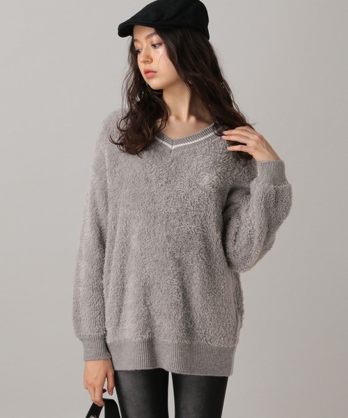 FOREVER 21(フォーエバー トゥエンティーワン)の「【2024FW】フワフワラインニットプルオーバー(ニット/セーター・レディース・ネイビー/ナチュラル/ブラック/グレー・FREE)」の15枚目の写真