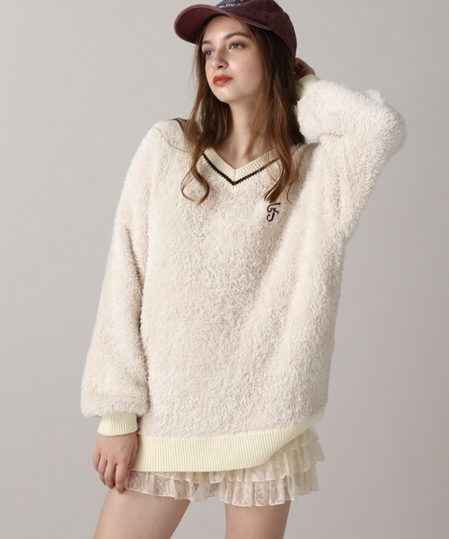 FOREVER 21(フォーエバー トゥエンティーワン)の「【2024FW】フワフワラインニットプルオーバー(ニット/セーター・レディース・ネイビー/ナチュラル/ブラック/グレー・FREE)」の21枚目の写真