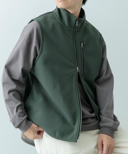 ITEMS URBANRESEARCH（アイテムズ アーバンリサーチ）の「WINDPROOF 裏フリースボンディング ベスト（ベスト・メンズ・グレー/カーキ/ブラック・MEDIUM/LARGE）」の12枚目の写真