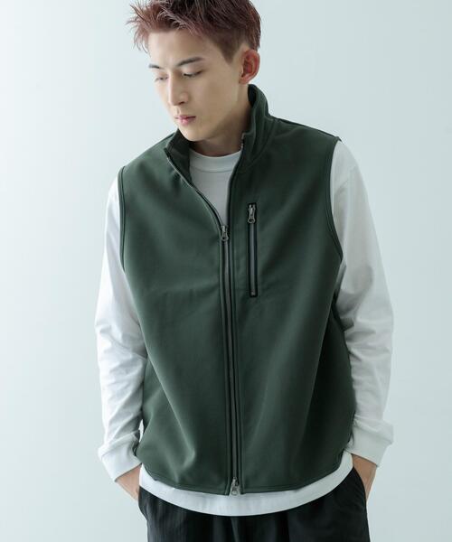 ITEMS URBANRESEARCH（アイテムズ アーバンリサーチ）の「WINDPROOF 裏フリースボンディング ベスト（ベスト・メンズ・グレー/カーキ/ブラック・MEDIUM/LARGE）」の18枚目の写真