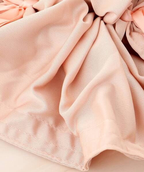 MAJESTIC LEGON（マジェスティックレゴン）の「リボンモチーフシュシュ（シュシュ・レディース・アイボリー/ブラック/ピンク・FREE）」の12枚目の写真