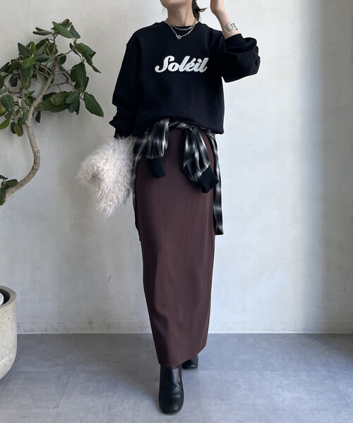 DouDou(ドゥドゥ)の「【WEB限定】サガラ刺繍スウエット(Tシャツ/カットソー・レディース・ブルー/グレー/アイボリー/ブラック・FREE)」の15枚目の写真