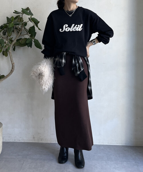 DouDou(ドゥドゥ)の「【WEB限定】サガラ刺繍スウエット(Tシャツ/カットソー・レディース・ブルー/グレー/アイボリー/ブラック・FREE)」の16枚目の写真