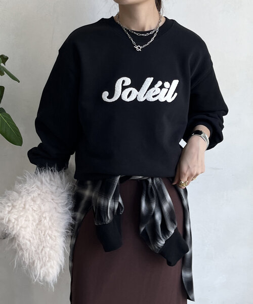 DouDou(ドゥドゥ)の「【WEB限定】サガラ刺繍スウエット(Tシャツ/カットソー・レディース・ブルー/グレー/アイボリー/ブラック・FREE)」の19枚目の写真
