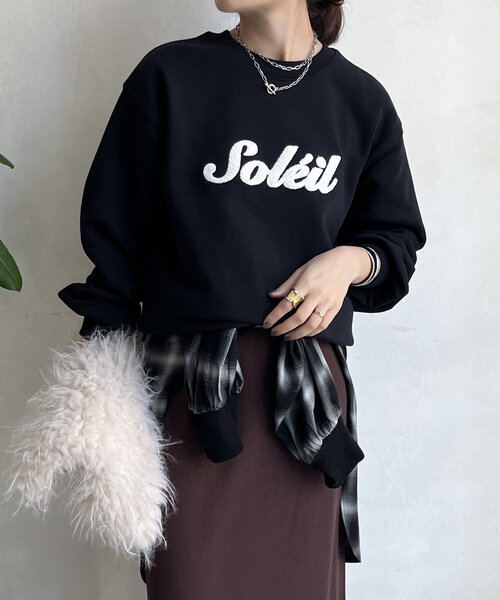 DouDou(ドゥドゥ)の「【WEB限定】サガラ刺繍スウエット(Tシャツ/カットソー・レディース・ブルー/グレー/アイボリー/ブラック・FREE)」の20枚目の写真