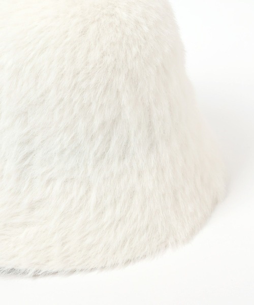 Heather（ヘザー）の「シャギーサーモHAT　160422（ハット・レディース・オフホワイト/ブラック・ONE SIZE）」の7枚目の写真