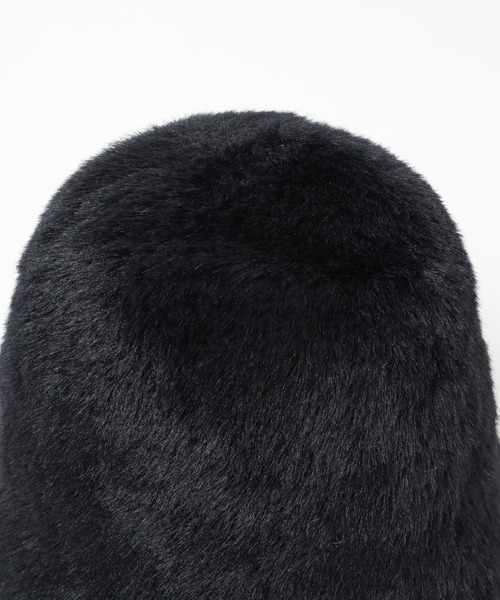 Heather（ヘザー）の「シャギーサーモHAT　160422（ハット・レディース・オフホワイト/ブラック・ONE SIZE）」の10枚目の写真