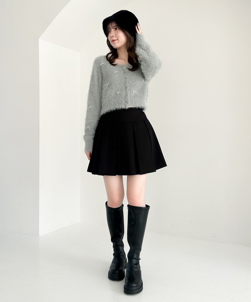 Heather（ヘザー）の「シャギーサーモHAT　160422（ハット・レディース・オフホワイト/ブラック・ONE SIZE）」の21枚目の写真