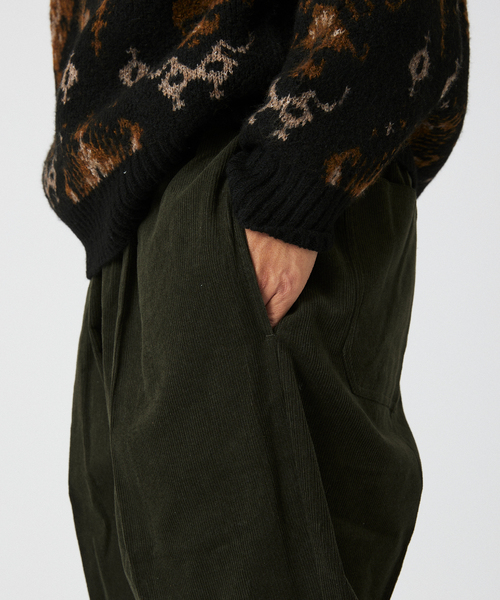 JOURNAL STANDARD relume(ジャーナルスタンダード レリューム)の「SPORTCLAD / スポーツクラッド 別注 コーデュロイ 1タックワークパンツ(チノパンツ・メンズ・ライトグレー/ライトグリーン/ベージュ系その他/ブラック/カーキ・X-LARGE/LARGE/MEDIUM/SMALL)」の6枚目の写真