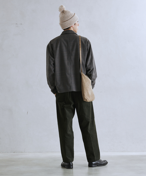 JOURNAL STANDARD relume(ジャーナルスタンダード レリューム)の「SPORTCLAD / スポーツクラッド 別注 コーデュロイ 1タックワークパンツ(チノパンツ・メンズ・ライトグレー/ライトグリーン/ベージュ系その他/ブラック/カーキ・X-LARGE/LARGE/MEDIUM/SMALL)」の8枚目の写真