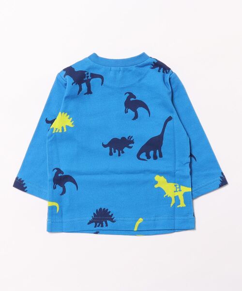 [ベビー]恐竜総柄プリントインレイ裏毛トレーナー（スウェット）｜hakka baby（ハッカベビー） pattayablatt.com