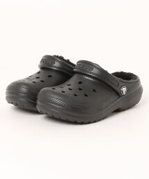 crocs(NbNX)crocs NbNX 18-21 CLASSIC LINED CLOG K LbYNVbNChNbO 207010-060 BLACK/BLACK(T_)