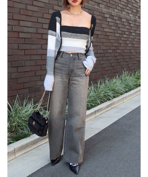 EVRIS(エヴリス)の「ラメアンサンブルニットトップス(ニット/セーター・レディース・グレー/ブラック/レッド・FREE)」の19枚目の写真