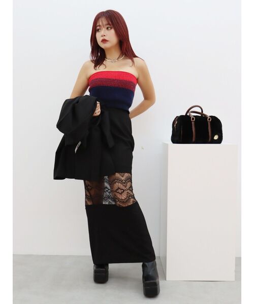 EVRIS(エヴリス)の「ラメアンサンブルニットトップス(ニット/セーター・レディース・グレー/ブラック/レッド・FREE)」の22枚目の写真