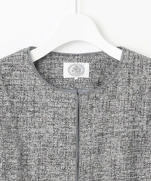 J.PRESS Ladies(J.プレス レディス)の「【セットアップ対応】Light Tweed ノーカラー ジャケット(ノーカラージャケット・レディース・ネイビー系6/ブラック系6/ベージュ系6/ネイビー系・S/XS/XXS)」の18枚目の写真