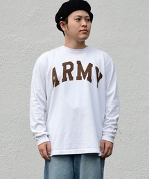 TOP KHAKI （トップカーキ）の「【TOP KHAKI】ARMY ロングスリーブTシャツ(WHITE)（Tシャツ/カットソー）」