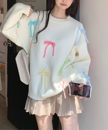 リボン BIGプルオーバー Y2K