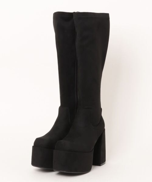 【厚底】チャンキーヒールロングブーツ 453-WK（ブーツ）｜Parade（パレード） 7,990円