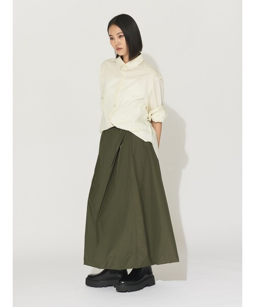 MIDIUMISOLID(ミディウミソリッド)の「MIDIUMISOLID for Ladies ストラップカフスシャツ(RELAX)(シャツ/ブラウス・レディース・アイボリー/カーキ/ブラック・FREE)」の12枚目の写真