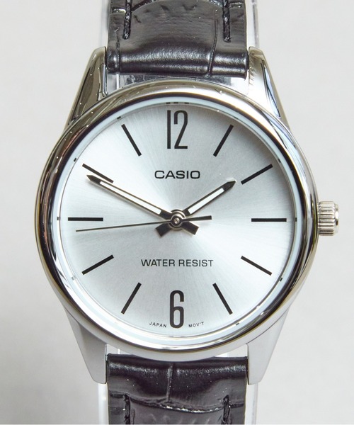 CASIO(カシオ)の「CASIO: カシオ:LTP-V005D ベーシックラウンド レザー アナログ チープカシオ(デジタル腕時計・レディース・ブラック×ホワイト/ブラウン/ブラック×ブラック/ブラック×ブルー/ブラック×シルバー/シルバー系その他/ブラック系その他・FREE)」の7枚目の写真