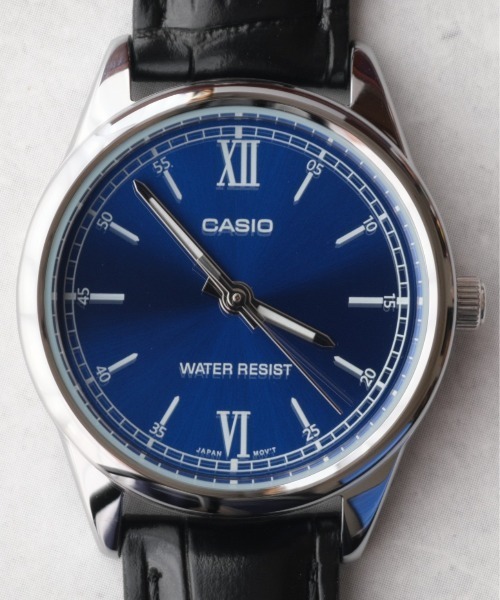 CASIO: カシオ：LTP-V005D ベーシックラウンド レザー アナログ チープカシオ（デジタル腕時計）｜CASIO（カシオ） 5,500円