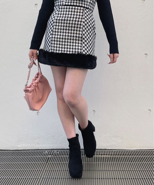 alice auaa ファー付きミニスカート alice auaa ファー付きミニスカート