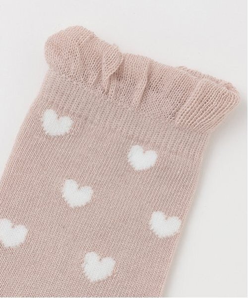 myk 在庫処分セール中　0724 セール】うさぎ&ハートクルーソックス2P（ソックス/靴下